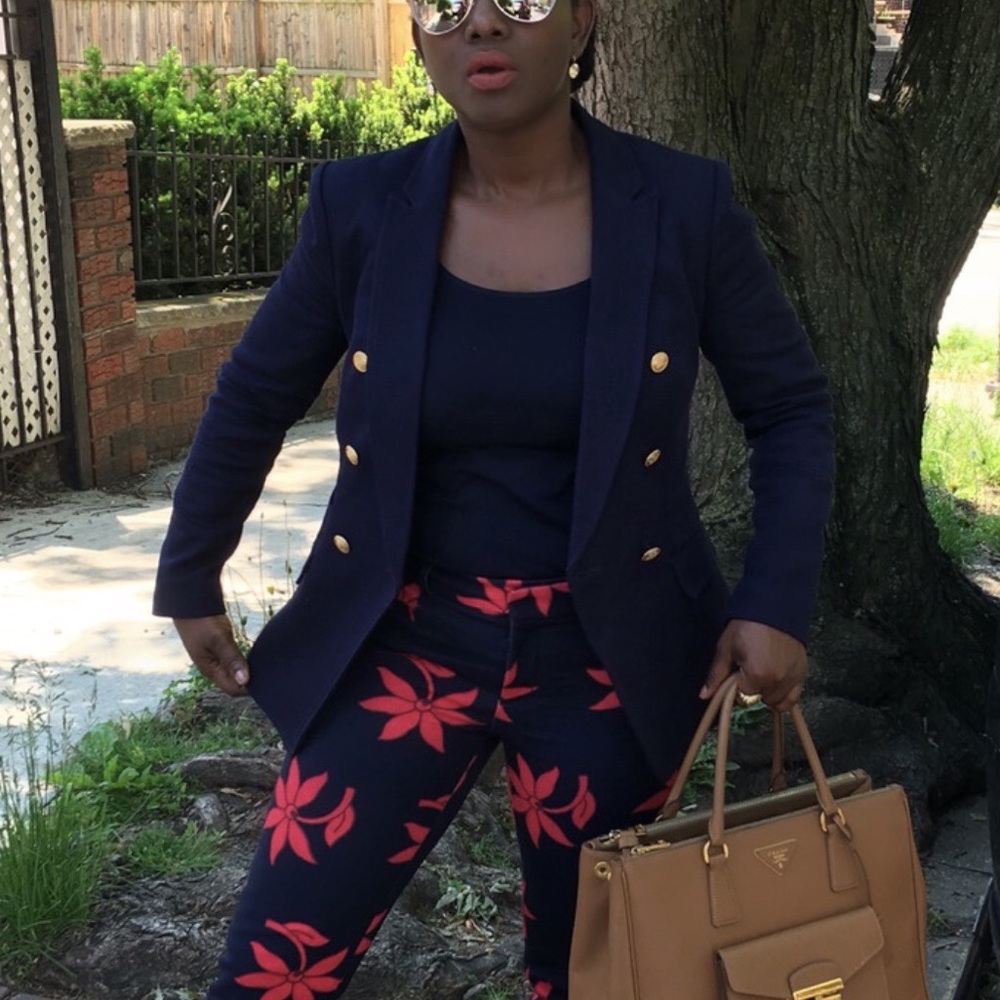 Banana republic double breasted navy blazer